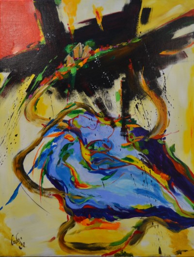 Le plan d'eau au bas du village